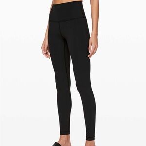 Lululemon Wunder Under High Rise Black Yoga Legging Size 6